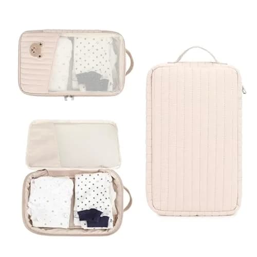 MOMIGO Baby Diaper Bag Organizer Pouches Waterproof 2 Pack | Reusable Mesh Bags for Wet & Dry Items thumbnail 5