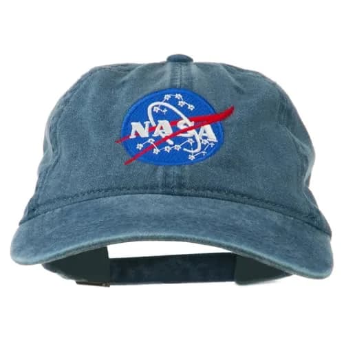 e4Hats.com NASA Insignia Embroidered Pigment Dyed Cap | Unisex Adjustable Cotton Space Hat thumbnail 1