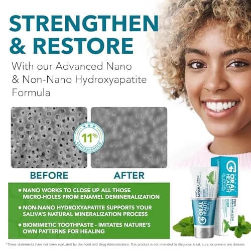 Great Oral Health System Dentist Formulated Oral Care Kit with Nano Hydroxyapatite Toothpaste, Mouthwash Concentrate & Oral Probiotics | 3-Piece Set thumbnail 5