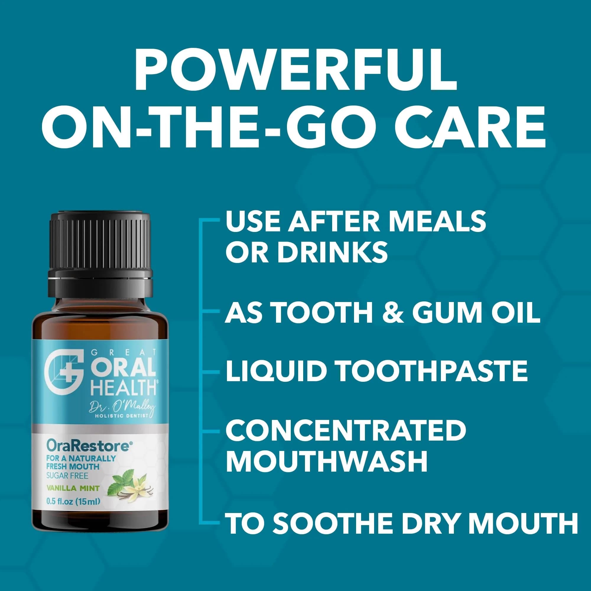 Great Oral Health System Dentist Formulated Oral Care Kit with Nano Hydroxyapatite Toothpaste, Mouthwash Concentrate & Oral Probiotics | 3-Piece Set - view 6