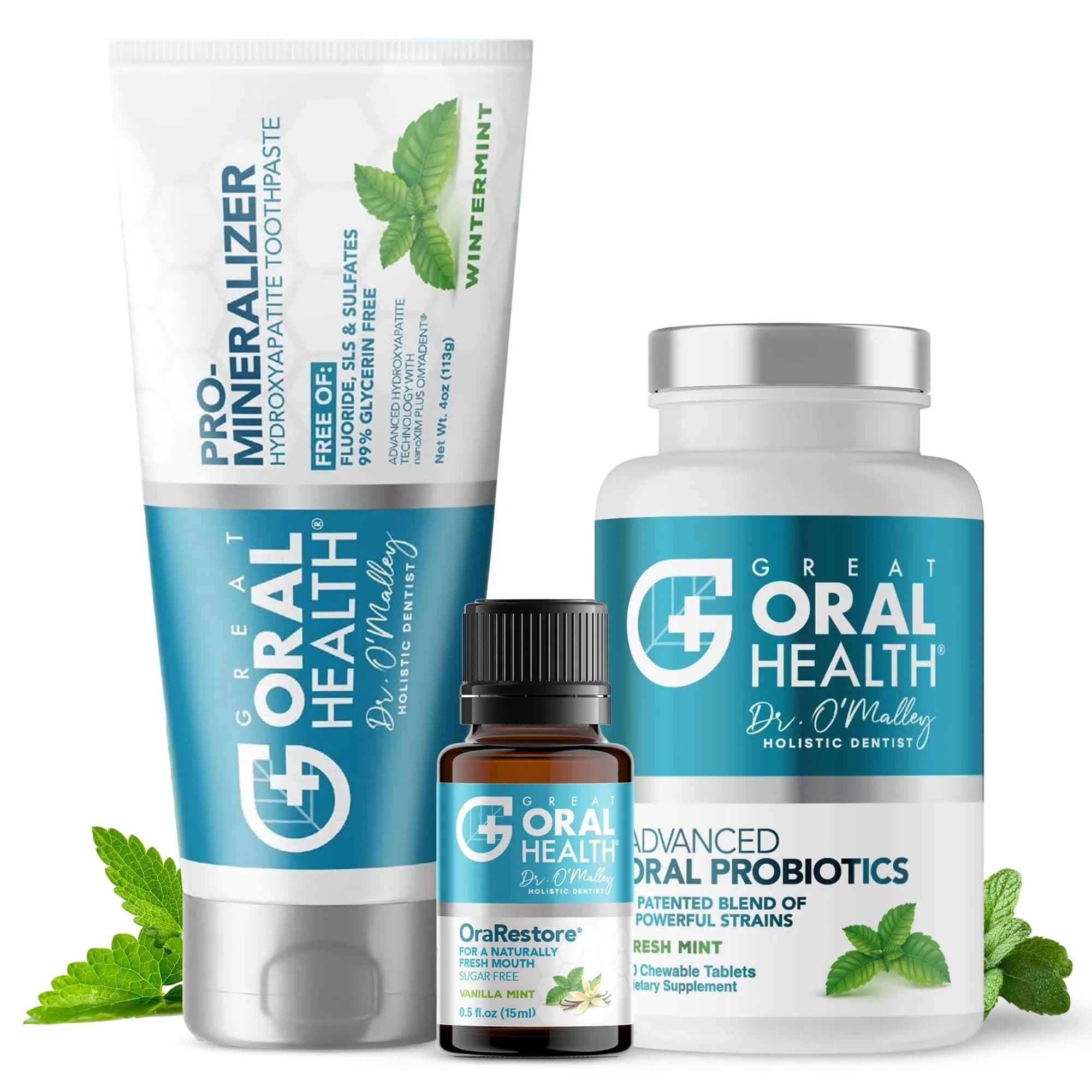 Great Oral Health Multi Flavor System Oral Probiotics | Dentist Formulated for Bad Breath & Gum Health - main product image