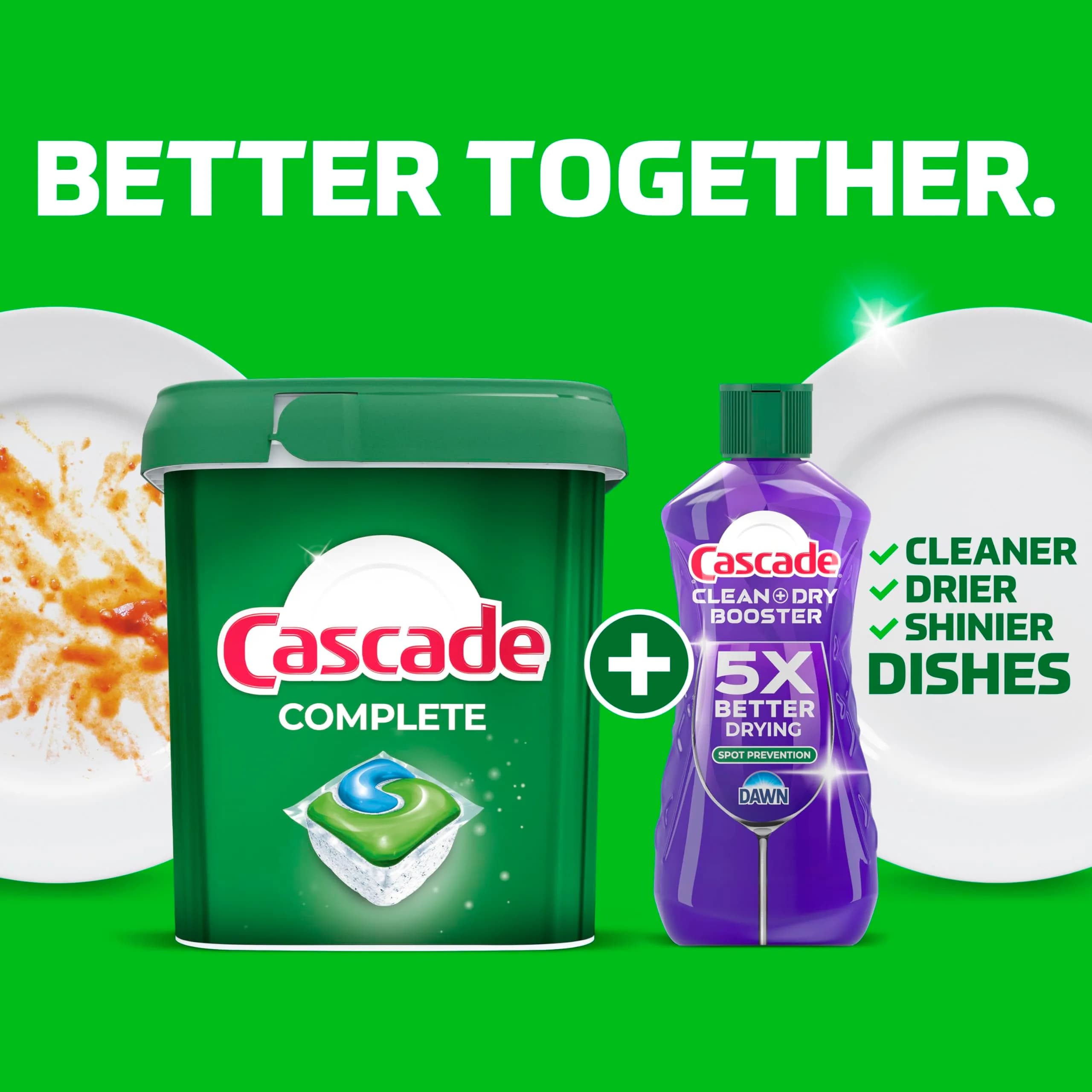 Cascade Complete Action Dishwasher Detergent Pods 43 Count | Powerful Grease Removal & Pipe Safe - view 4