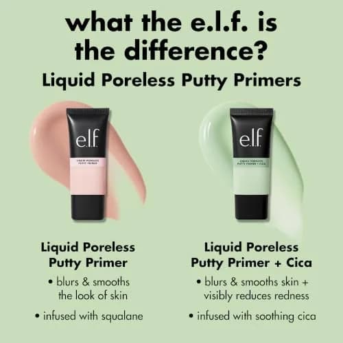 e.l.f. Liquid Poreless Putty Primer + Cica 27.8ml (0.94 Fl Oz) | Soothes Redness & Grips Makeup thumbnail 5