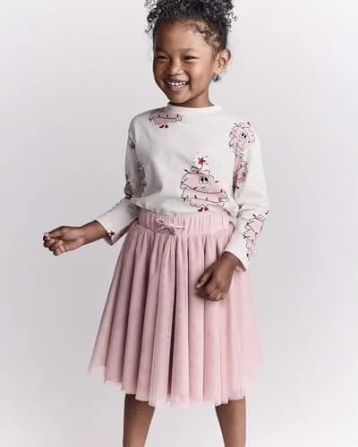Otter Avenue Girl Twirl Skirt, Sandbank Pink, 18M | Fully Lined, Twirl & Play Ready thumbnail 2