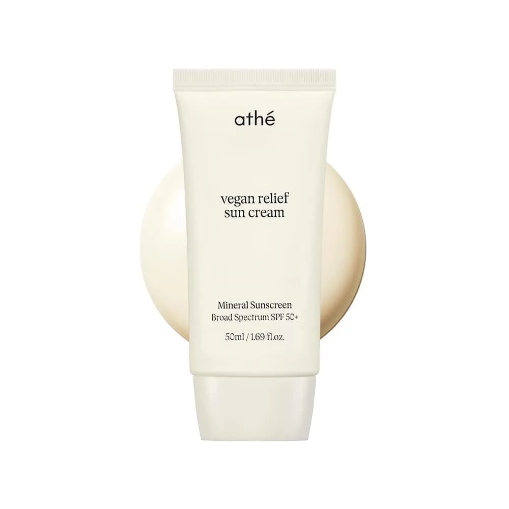 athé Vegan Relief Sun Cream SPF 50+ | Mineral Sunscreen | Sensitive Skin