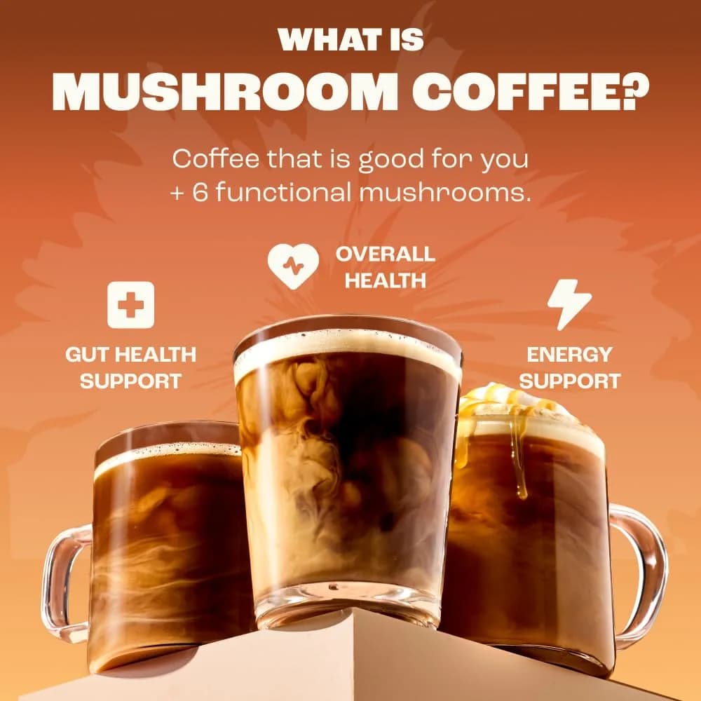 RYZE Organic Mushroom Coffee Starter Kit Medium Roast 12.7 oz (360 g) | 6 Adaptogenic Mushrooms for Energy & Focus - view 4