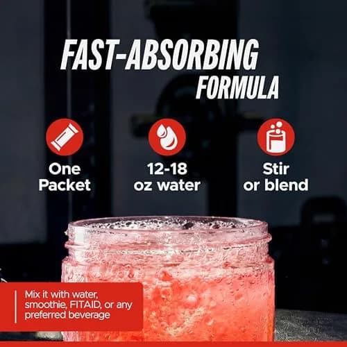 LIFEAID FITAID Creatine Powder, Fuji Apple | 14 Stick Packs, 5g Creatine, Vegan & Paleo (0.22 oz/6.2 g each) thumbnail 6