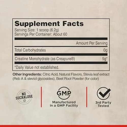 LIFEAID FITAID Creatine Powder, Fuji Apple | 14 Stick Packs, 5g Creatine, Vegan & Paleo (0.22 oz/6.2 g each) thumbnail 7