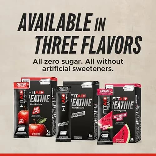LIFEAID FITAID Creatine Powder, Fuji Apple | 14 Stick Packs, 5g Creatine, Vegan & Paleo (0.22 oz/6.2 g each) thumbnail 8