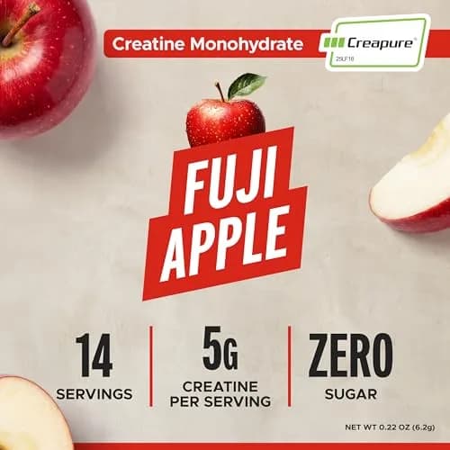 LIFEAID FITAID Creatine Powder, Fuji Apple | 14 Stick Packs, 5g Creatine, Vegan & Paleo (0.22 oz/6.2 g each) thumbnail 2