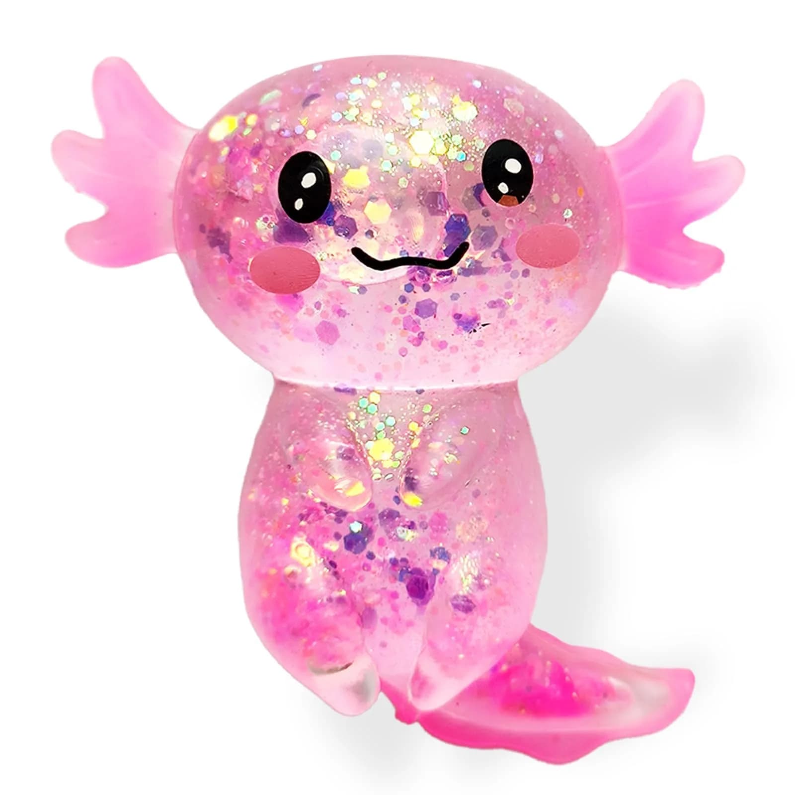 Puffwize Pink Axolotl Squishy Stress Toy | Non-Toxic & BPA-Free for Kids 3-6 — Pink