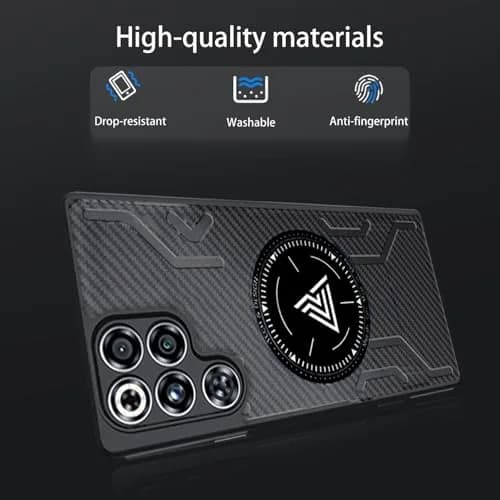 NOUKAJU Case for REDMAGIC 11 Pro | Magnetic Cooling Protective Cover, Anti-Drop, Friction-Resistant, Black thumbnail 2