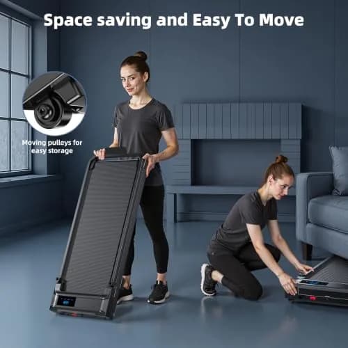 Ulfario Walking Pad Treadmill for Home - Folding Compact Handle Bar, Quiet & Portable, 90x38cm, 17.5kg thumbnail 6