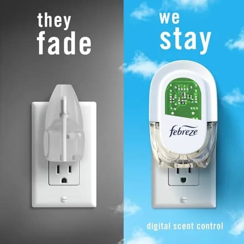 Febreze Fade Defy Plug Air Freshener Refills, Twilight Lavender Scent, 3.5 Fl Oz (0.87oz x 4 Refills) thumbnail 5