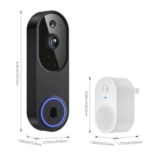 Orbitell 1080p Wireless Wi-Fi Video Doorbell Camera with Two Way Audio, Night Vision, Cloud Storage | AI Motion Detection thumbnail 8