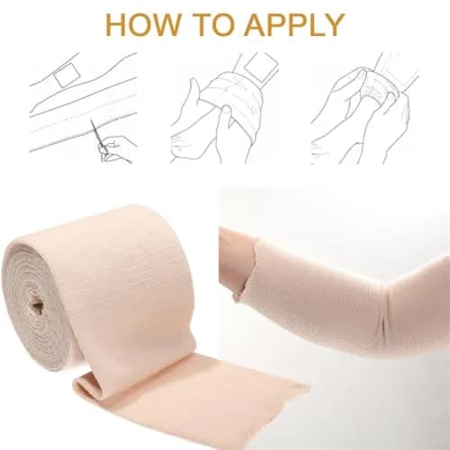ILSSLI Tubular Support Bandage Elastic 4inch (10cm) | Breathable Compression for Legs & Knees thumbnail 6