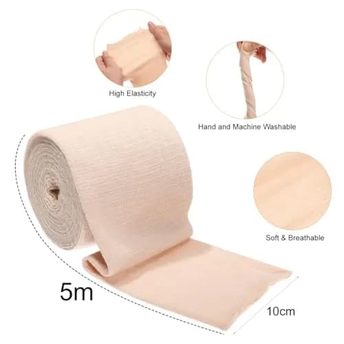 ILSSLI Tubular Support Bandage Elastic 4inch (10cm) | Breathable Compression for Legs & Knees thumbnail 2