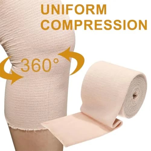 ILSSLI Tubular Support Bandage Elastic 4inch (10cm) | Breathable Compression for Legs & Knees thumbnail 3