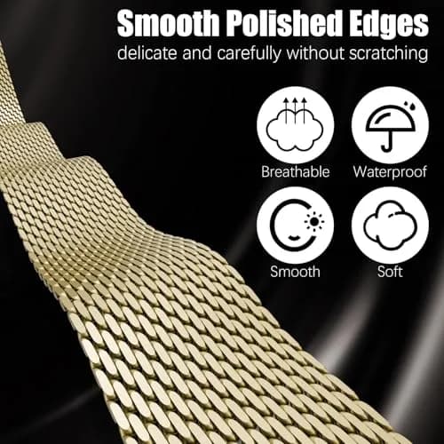 Steezrd Magnetic Mesh Milanese Loop Compatible with Apple Watch 49mm 46mm 45mm 44mm 42mm 41mm 40mm 38mm | Stainless Steel Strap thumbnail 3