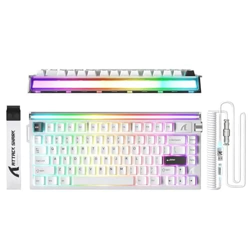 ATTACK SHARK R85 HE Magnetic Wired Gaming Keyboard 75% Layout | 8000Hz Polling Rate, 0.005mm RT Precision thumbnail 1