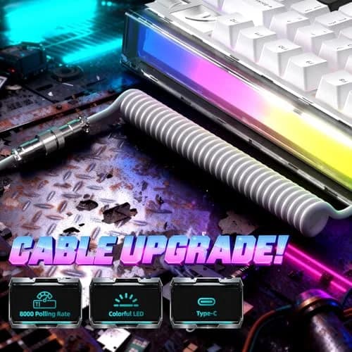 ATTACK SHARK R85 HE Magnetic Wired Gaming Keyboard 75% Layout | 8000Hz Polling Rate, 0.005mm RT Precision thumbnail 8