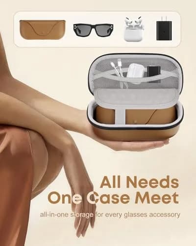 YINKECASE Hard Storage Case for Meta Ray-Ban/Oakley/Oho Smart Glasses | Shockproof Travel Organizer thumbnail 6