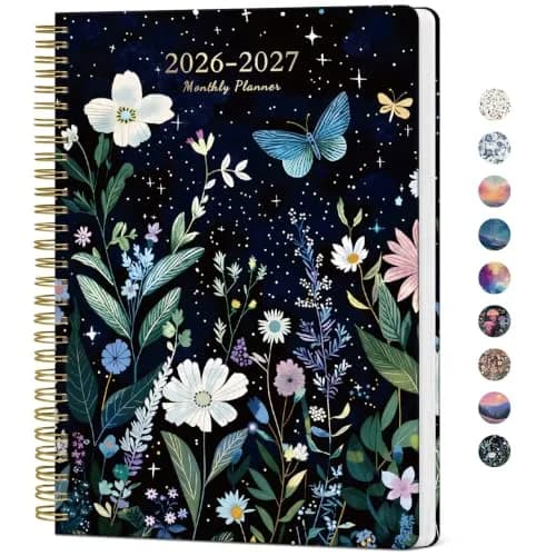 Taja Monthly Planner 2026-2027, 18-Month Aesthetic Calendar, Jul 2026-Dec 2027 | 10 x 7 Inch Spiral Bound Organizer thumbnail 1