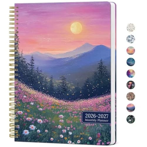 Taja Monthly Planner 2026-2027, 18-Month Aesthetic Calendar, Jul 2026-Dec 2027, 25cm x 18cm (10" x 7") | Planner for Students, Professionals, and Homemakers thumbnail 1