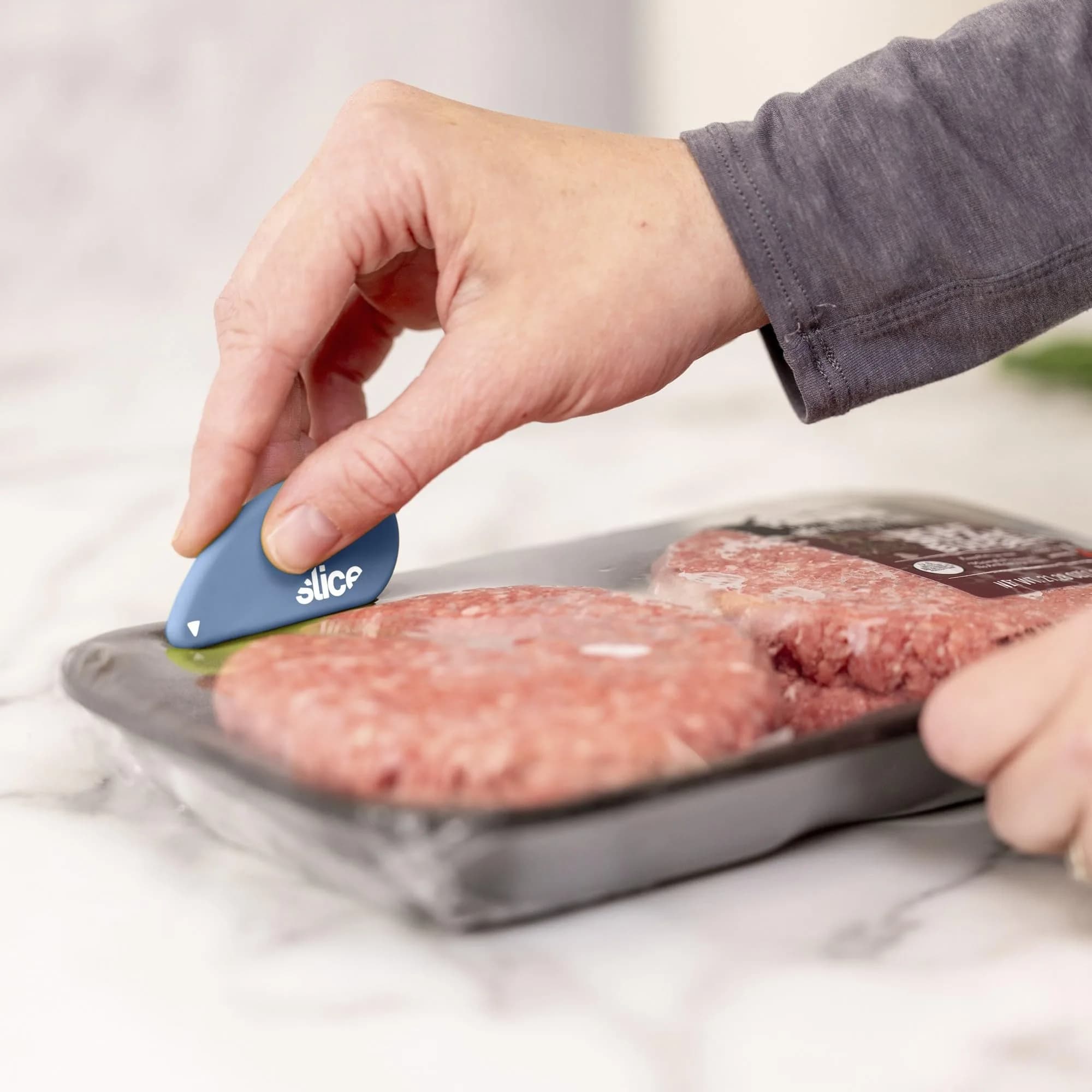 Slice Micro Safety Cutter 2 Pack Sky | Safe Ceramic Box Opener Lasts 11x Longer - view 5