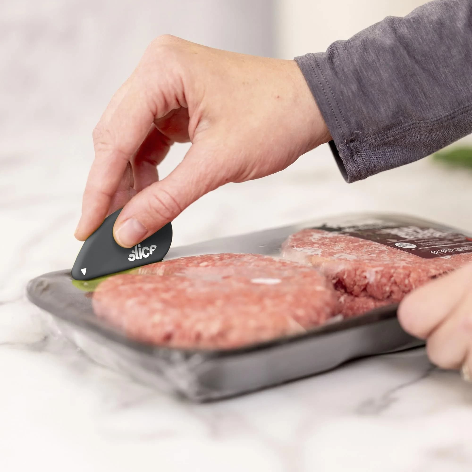Slice Micro Safety Cutter 2 Pack Millennial Gray | Safe Ceramic Blade Lasts 11x Longer - view 5