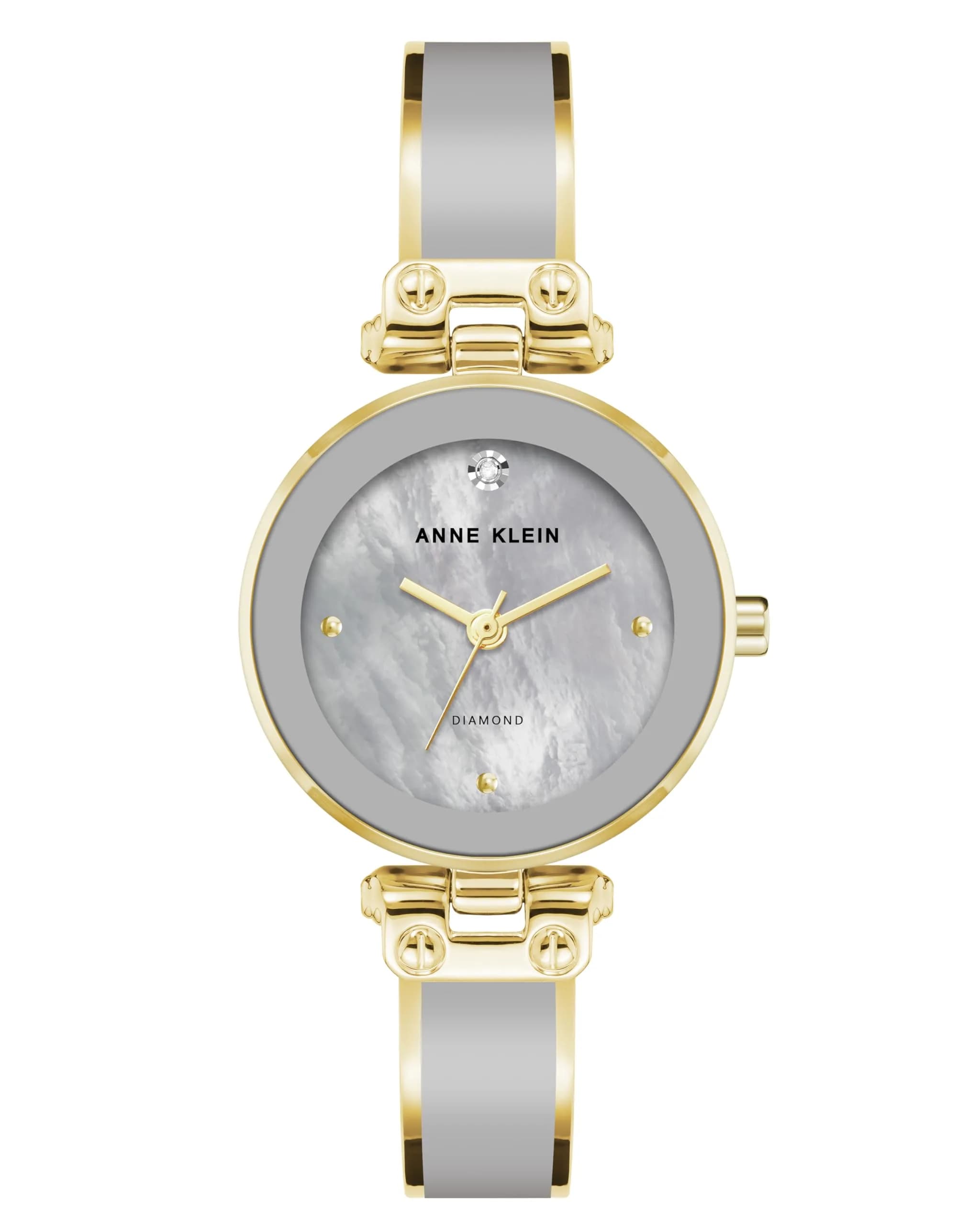 Anne Klein Women's Rose Gold-Tone Bangle Watch with Diamond Dial - 28mm Case - main product image