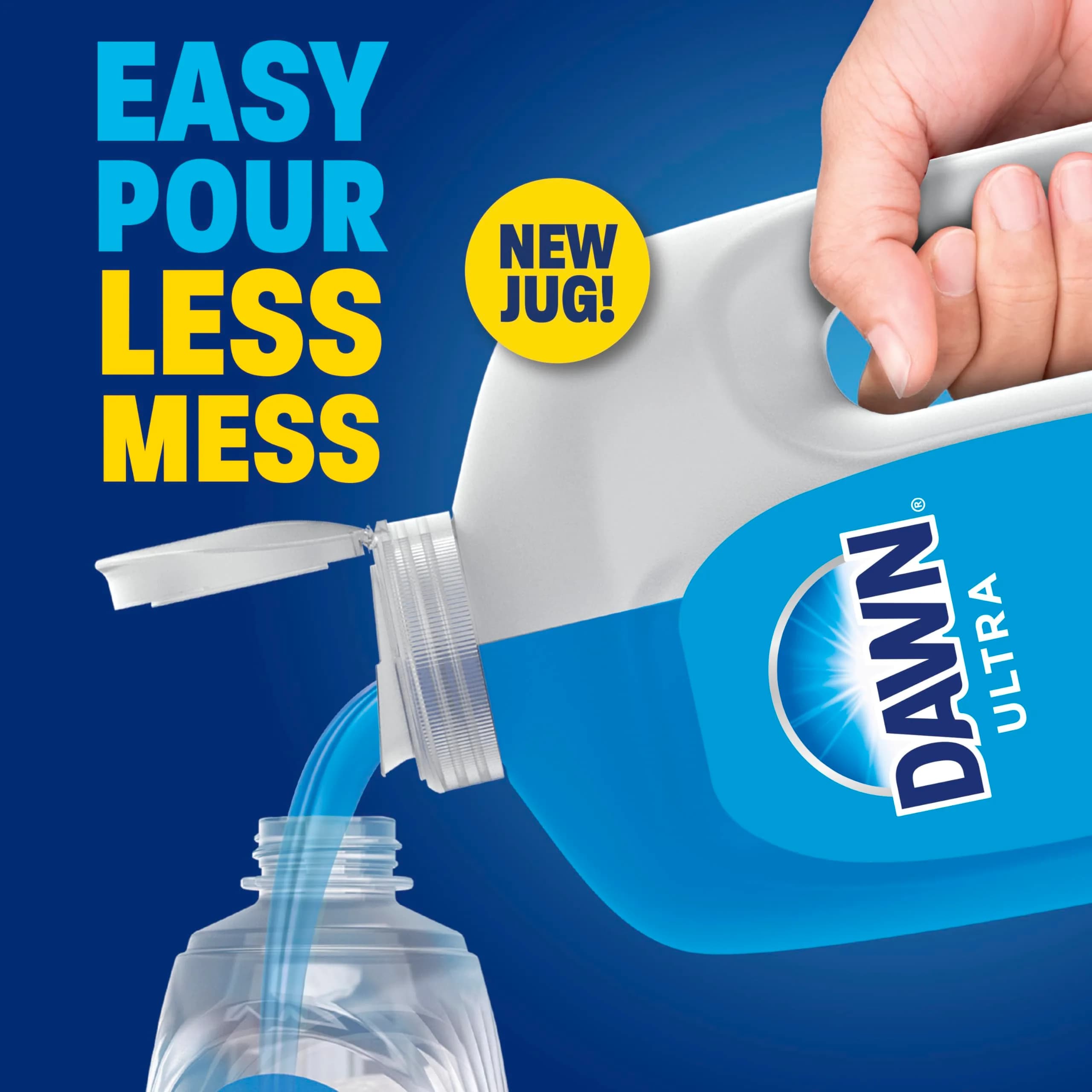 Dawn Ultra Dish Soap Refill Jug, Original Blue Liquid Dishwashing Detergent 1527ml (51.5 Fl Oz) | Powerful Grease Cutting thumbnail 3