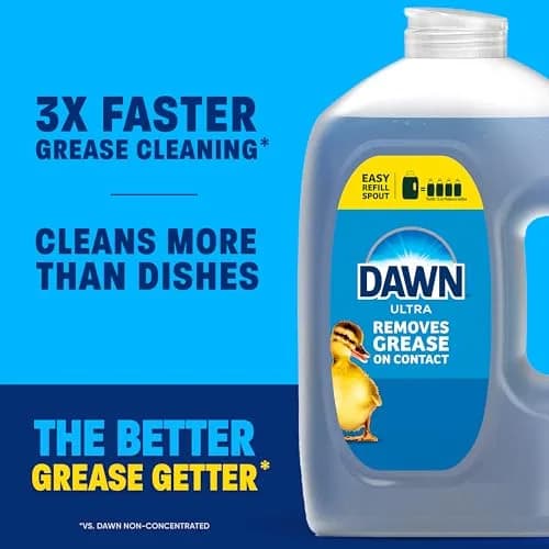 Dawn Ultra Dish Soap Refill Jug, Original Blue Liquid Dishwashing Detergent 1527ml (51.5 Fl Oz) | Powerful Grease Cutting - view 4