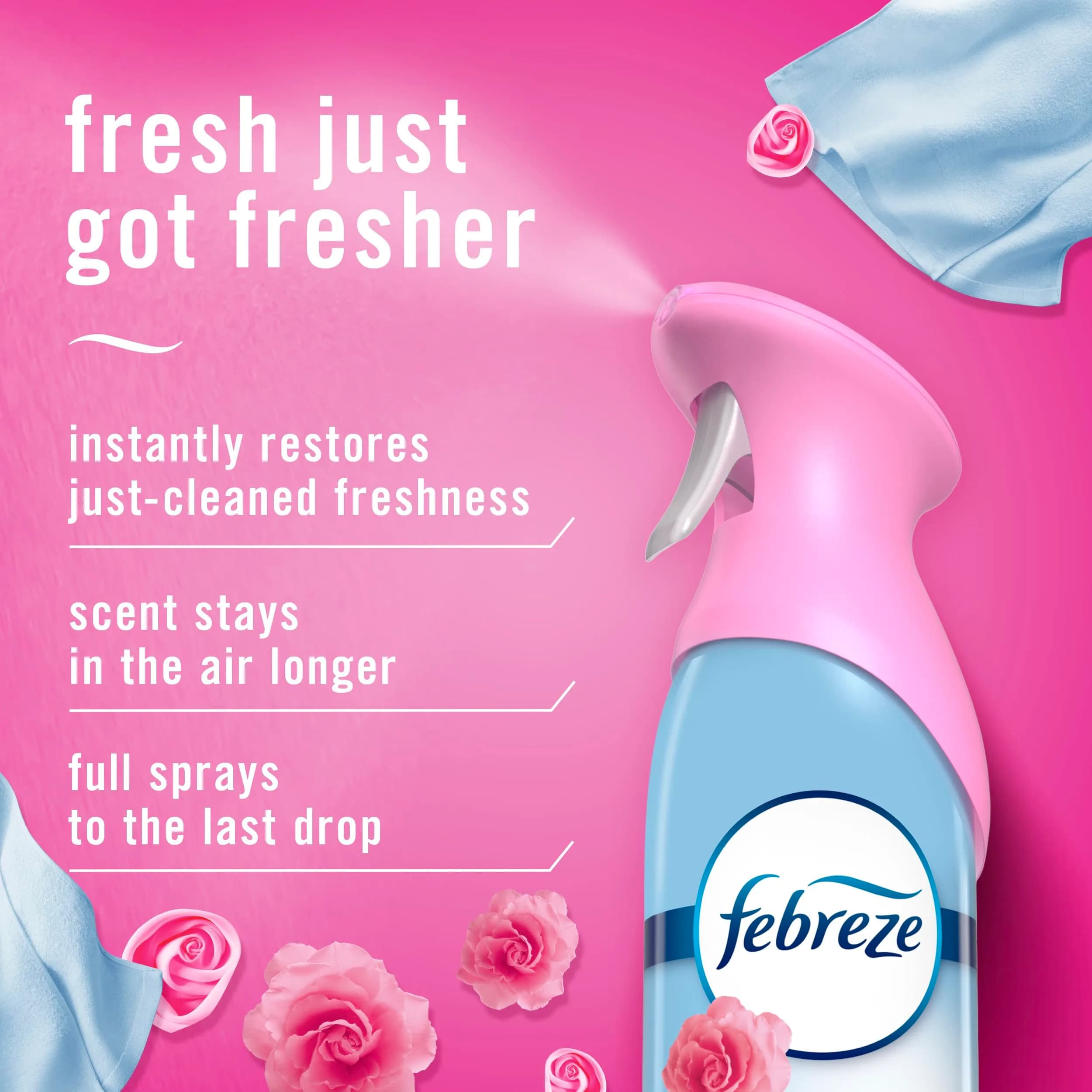Febreze Air Mist Room Spray Downy April Fresh Scent 16.2oz (2-Pack) | Odor Fighting Deodorizer for Home - view 3