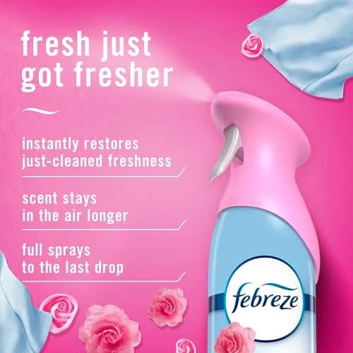 Febreze Air Mist Room Spray Downy April Fresh Scent 16.2oz (2-Pack) | Odor Fighting Deodorizer for Home thumbnail 3