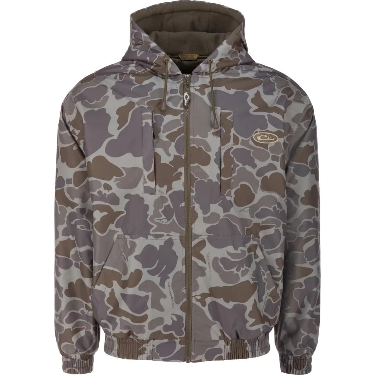 Drake Waterfowl MST Waterproof Full Zip Hunting Jacket 2 Chest & Hip Pockets Small | Warm Fleece Lined