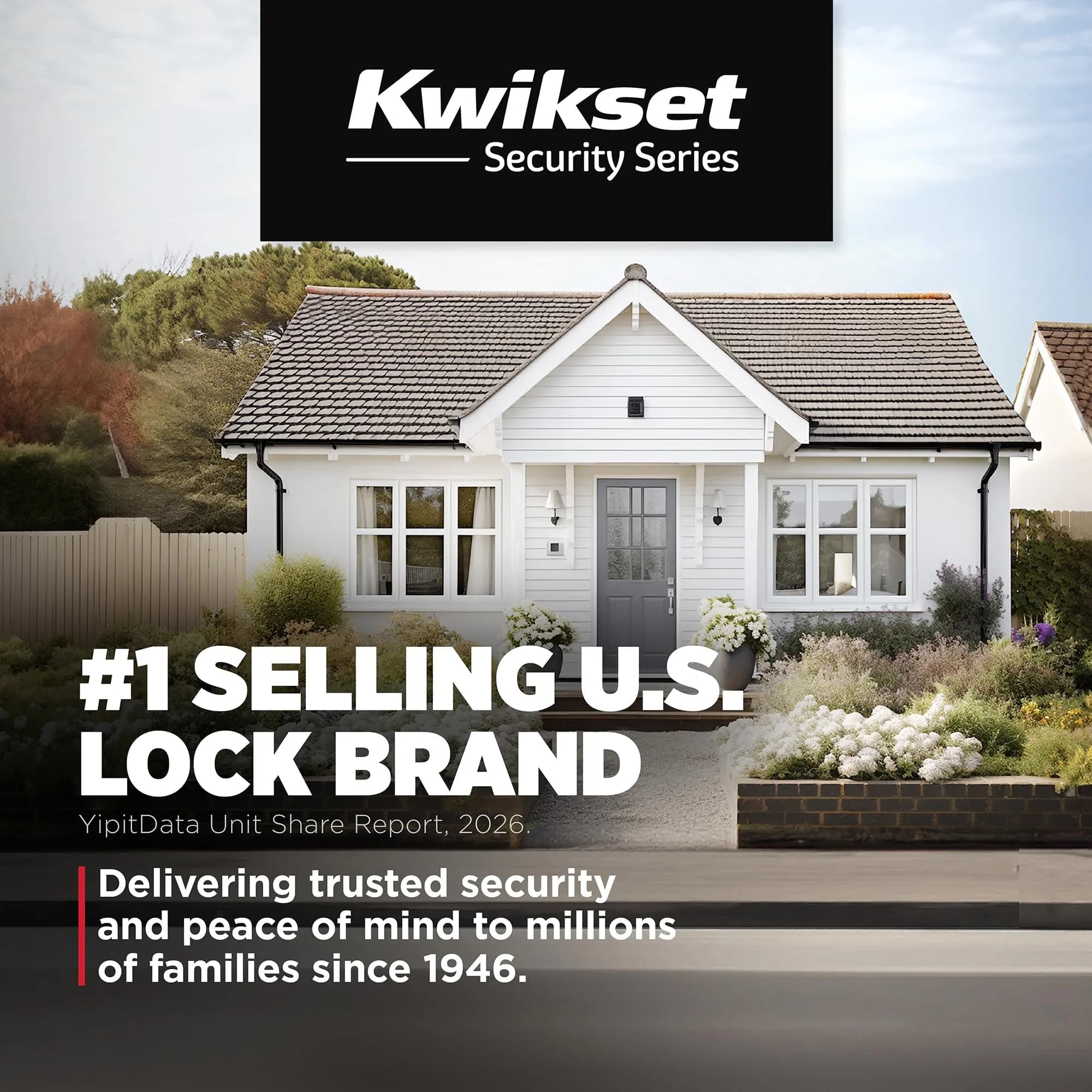 Kwikset 660 Series Entry Handleset with SmartKey Deadbolt, Satin Chrome, Fits 1-3/8" to 1-3/4" Doors - view 6