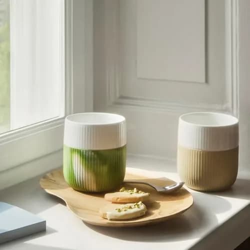 Royal Copenhagen Fluted Contrast Mug 12.8 fl oz (380 ml) Marble Green | Unique Marble Pattern Wedding Gift thumbnail 3