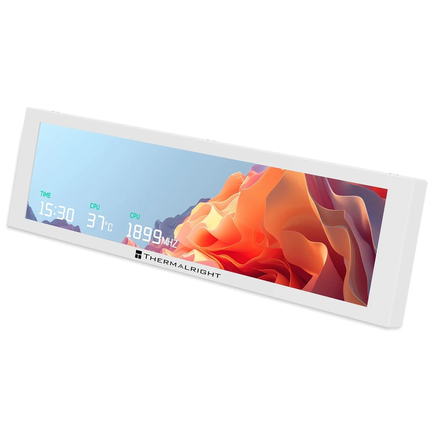 Thermalright Trofeo Vision 9.16 LCD White | 9.16-inch Full-Color LCD Display with USB-C
