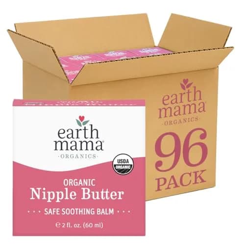 Earth Mama Organic Nipple Butter™ Cream 2 Fl Oz (96 Count) | USDA Organic, Lanolin-Free, Safe for Breastfeeding thumbnail 1