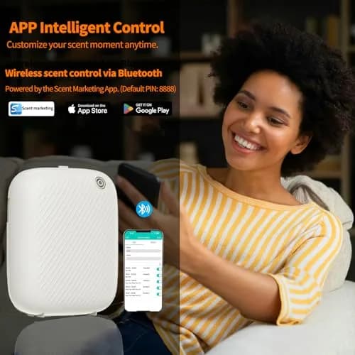 homnas Smart Waterless Essential Oil Diffuser 400ML | Large Room & Commercial Use thumbnail 3