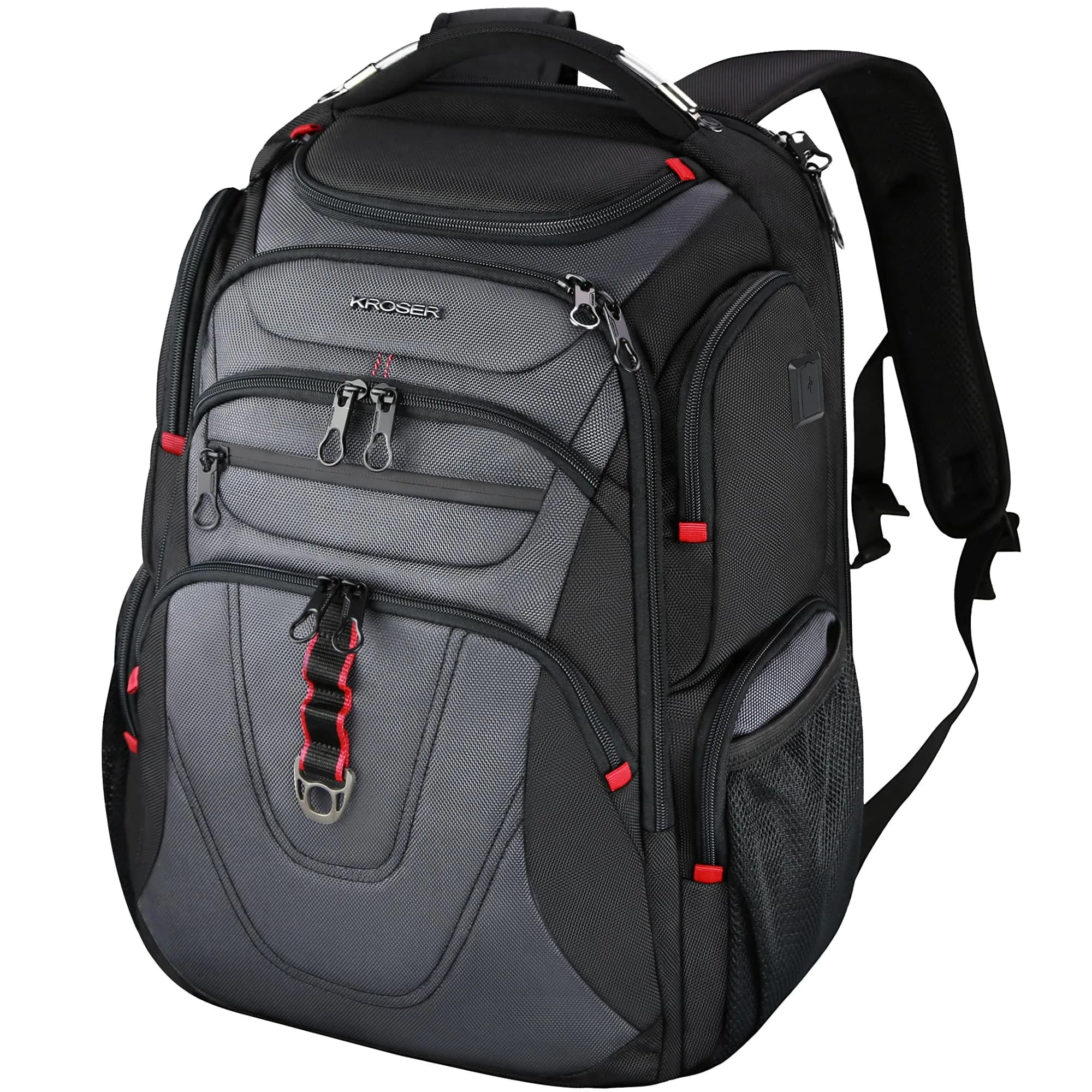 KROSER TSA Friendly Laptop Backpack 17.3 inch XXXL Gaming Backpack with RFID Pockets & USB Port | Water-Repellent Ballistic Fabric - main product image