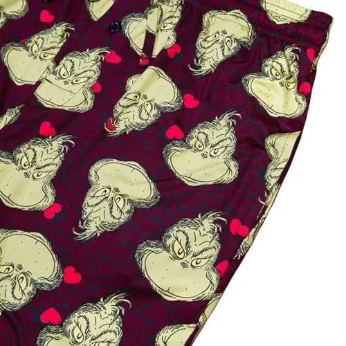 Dr. Seuss The Grinch Who Stole Christmas Lounge Pants with Pockets MultiPrints | Unisex Cozy Holiday Wear (70-120 chars) thumbnail 4