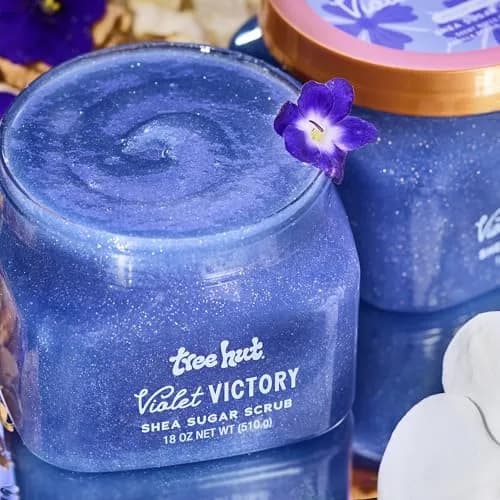 Tree Hut Violet Victory Shea Sugar Body Scrub 510g (18 Oz) | Exfoliating & Nourishing with Shea Butter thumbnail 4