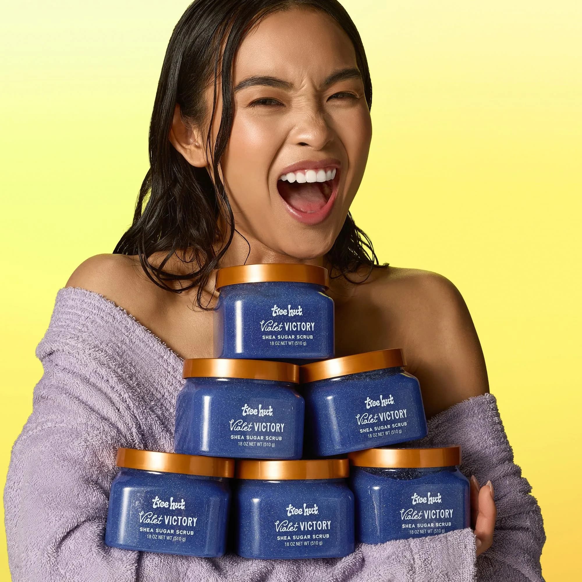 Tree Hut Violet Victory Shea Sugar Body Scrub 510g (18 Oz) | Exfoliating & Nourishing with Shea Butter - view 3