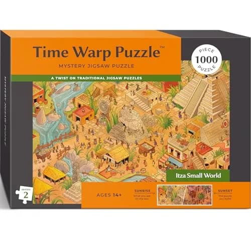 da Vinci's Room Time Warp Puzzle - Itza Small World 1000 Piece | Sunrise to Sunset Hidden Scene for Adults thumbnail 1