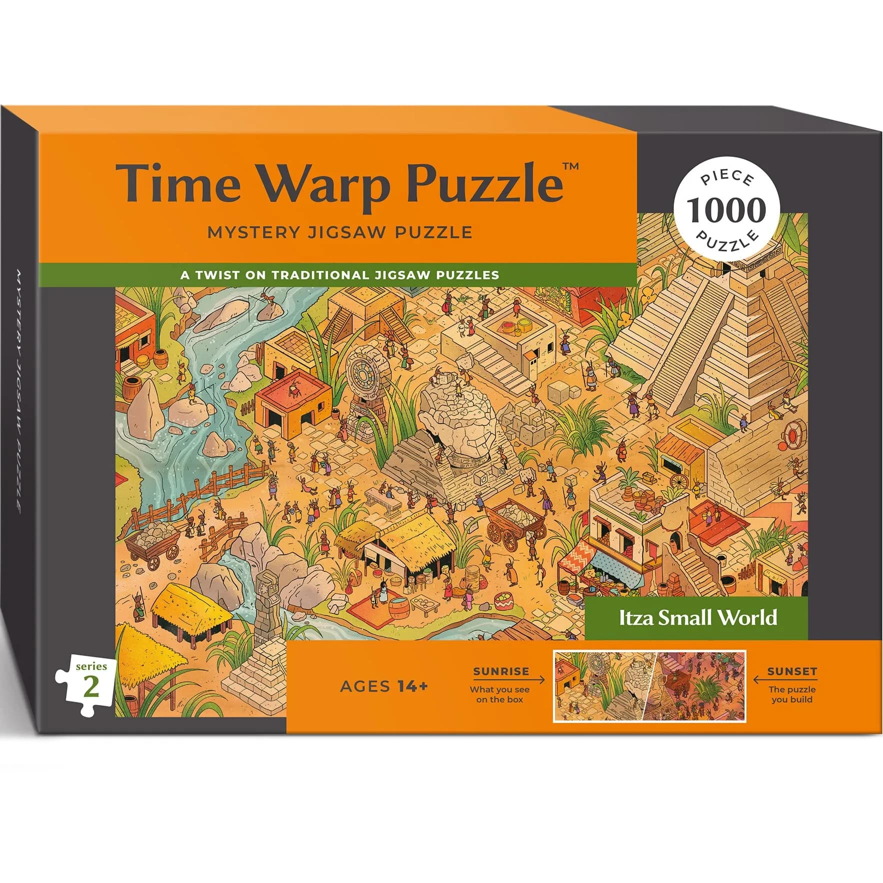 da Vinci's Room Time Warp Puzzle - Itza Small World 1000 Piece | Sunrise to Sunset Hidden Scene for Adults — Itza Small World