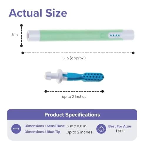 TalkTools Sensi Oral Motor Therapy Essential with Blue Chewy Tip & Pouch, Rechargeable Vibration Tool 156 g (5.5 oz) | For Speech & Feeding Therapy thumbnail 4