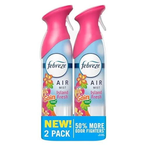 Febreze Air Mist Room Spray Gain Island Fresh Scent 497ml (16.2 Fl Oz) | Odor Fighting Deodorizer for Home thumbnail 1