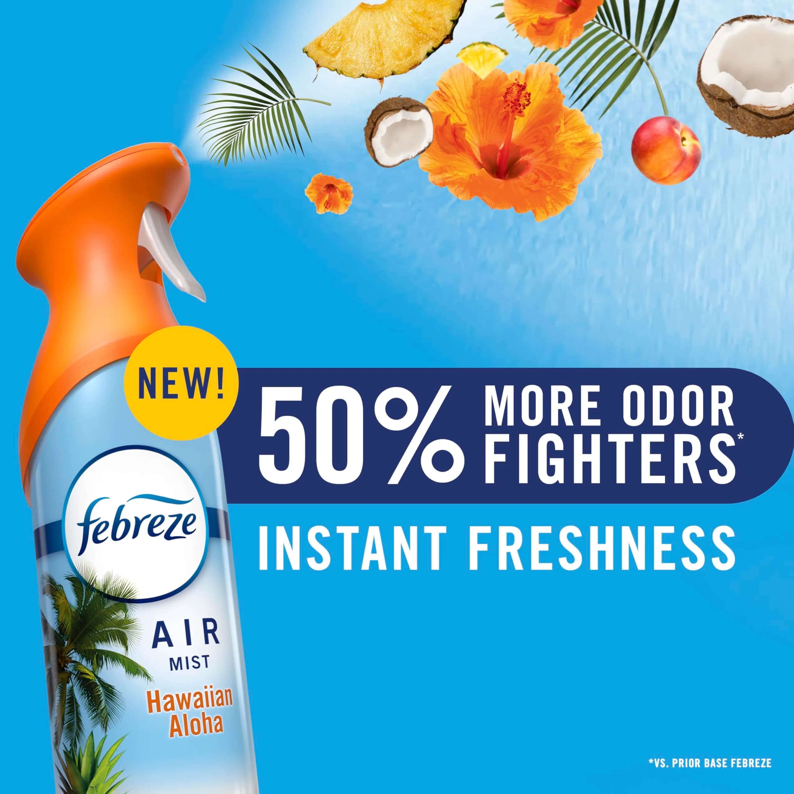 Febreze Air Mist Room Spray Gain Island Fresh Scent 497ml (16.2 Fl Oz) | Odor Fighting Deodorizer for Home - view 2